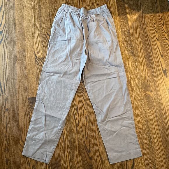 NWT Free People Small Long Wide Pant Elastic Wrap Waist Pockets - Picture 3 of 6